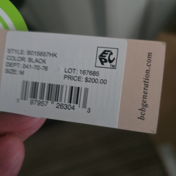 BCBGeneration Black Textured Coat - Picture 4 of 5